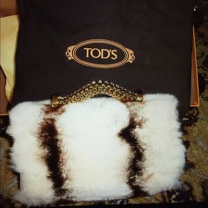NEW Tod’s handbag $3890 rare yummy fur